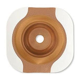 Adhesive ostomy barrier with central opening, medical supplies for chronic care