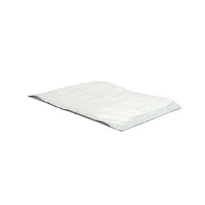 Disposable absorbent underpad for medical or incontinence use on white background