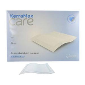 KerraMax Care super-absorbent non-adhesive dressing box with wound care pad