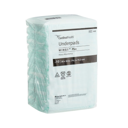 Cardinal Health, Underpads, Wings Plus, 30" X 30"