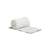 White medical gauze bandage roll on plain background, essential wound care supply
