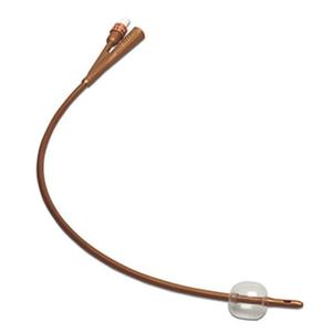 Latex Foley catheter with inflatable retention balloon for medical urinary care