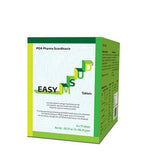 Box of EASYMSUD tablets for medical supplies, green packaging with product information.