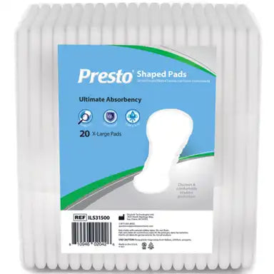 Presto Shaped Pad, Ultimate Absorbency, 16" Long
