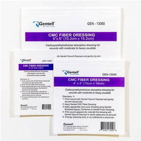 Gentell CMC fiber wound dressings for moderate to heavy exudate, sterile medical supplies