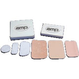Assorted adhesive medical pads and bandages in various sizes for chronic care