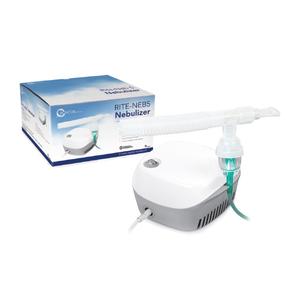 Home nebulizer machine with mask and box for respiratory therapy and chronic care