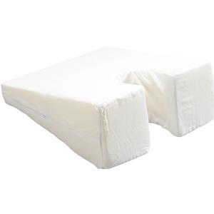 White foam leg support cushion for medical and orthopedic comfort