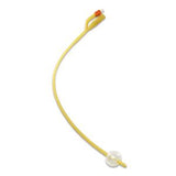 Latex Foley catheter with balloon for home urology care and medical supplies