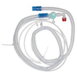 Medical breathing circuit tubing with connectors for respiratory therapy