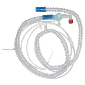Medical breathing circuit tubing with connectors for respiratory therapy