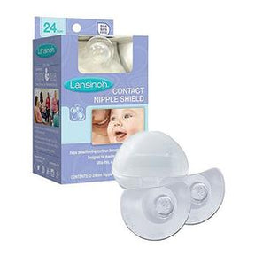 Lansinoh contact nipple shield with packaging for breastfeeding support