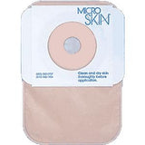 Microskin adhesive barrier patch for ostomy, medical supply with circular opening, beige color