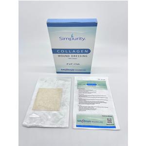 Simpurity Collagen Pad Wound Dressing, 4" X 4"