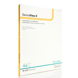 DermaView II transparent film dressing 8x12 inch box medical adhesive wound care supply