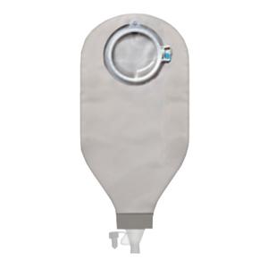 Ostomy drainage bag with round opening and secure closure for medical supply needs