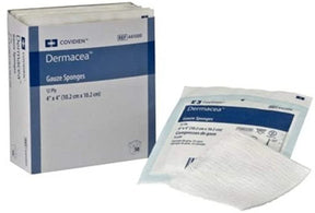 Sterile 4x4 gauze sponges in packaging for wound care and medical use