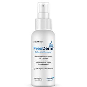 FreeDerm adhesive remover spray bottle for medical tape and bandage removal