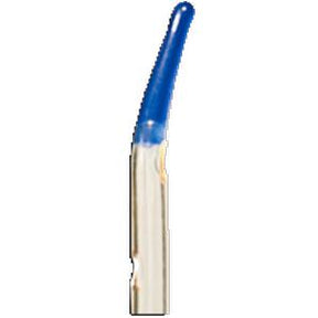 Sterile medical catheter with blue flexible tip for home healthcare use