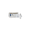 Sterile medical gauze bandage rolls in a white and blue package on a plain background