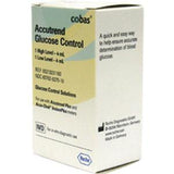 Accutrend Glucose Control solution box for blood glucose monitoring, medical supply product.