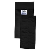 Black Frio cooling pouch for medication storage, shown with insert, on a white background