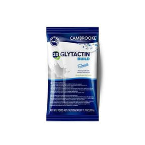 Cambrooke Glytactin Build Smooth protein powder packet, medical nutrition supplement