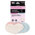Heart-shaped washable nursing pads and packaging, super soft reusable breast pads