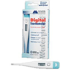 Waterproof digital thermometer with packaging, clinical accuracy, home medical supply