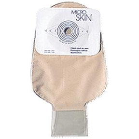 Ostomy skin barrier pouch with adhesive backing for medical supply use