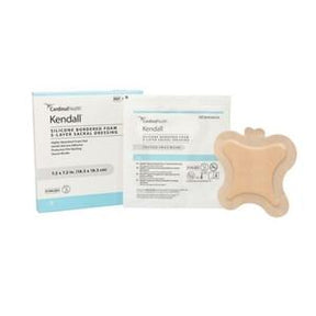 Silicone bordered foam dressing with packaging for wound care and chronic condition management