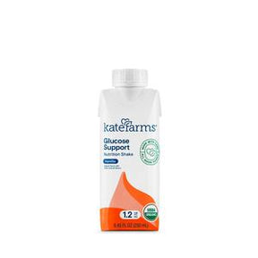 Kate Farms Glucose Support nutrition shake carton for diabetes nutrition, 1.2 kcal, 325 ml
