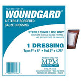 WoundGard sterile bordered gauze dressing single-use medical bandage packaging