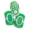 AccuRelief electronic muscle stimulator with green wireless pads and remote control