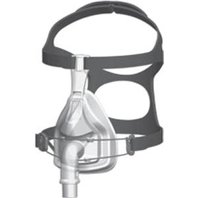 CPAP nasal mask with headgear for sleep apnea and respiratory therapy