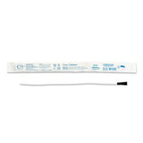 Male length sterile intermittent catheter with black tip and individual packaging