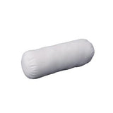 White cylindrical bolster pillow for medical support, isolated on white background