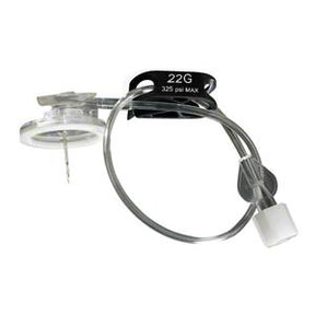 22G infusion set with needle, tubing, and luer lock connector for medical use