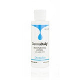 DermaDaily moisturizing lotion with aloe vera in white bottle, medical skin care product