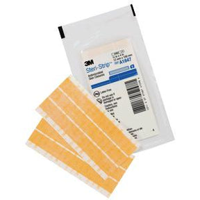 3M Steri-Strip adhesive skin closures with package, wound care medical supply