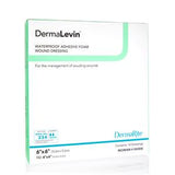 DermaLevin waterproof adhesive foam wound dressing box for exuding wound care