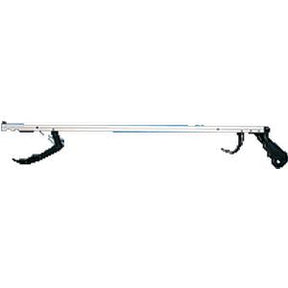 Aluminum reacher grabber tool with ergonomic handle for home medical use