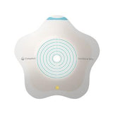 Coloplast SenSura Mio ostomy barrier with circular cutting guide, medical supply product