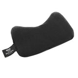 Black ergonomic support pillow for medical comfort and pain relief