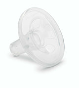 Clear silicone breast pump shield for medical suction devices.