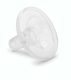 Clear silicone breast pump shield for medical suction devices.