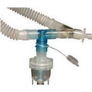 Respiratory tubing with T-piece adapter for medical ventilator circuit