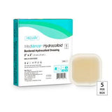 MedVance Hydrocolloid bordered hydrocolloid dressing 2x2 inch sterile wound care, 5 per box