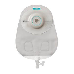 Ostomy drainage pouch with adhesive barrier and drain valve for medical supply needs