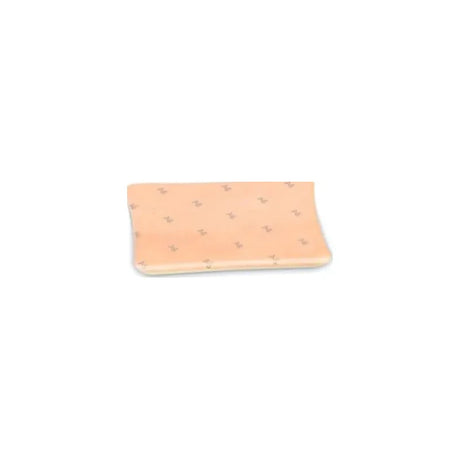 Adhesive medical foam dressing pad for wound care on white background